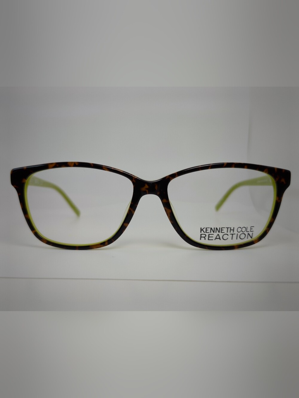 Kenneth Cole Reaction KC 0764-2Tortoise Frame with Lime Green Temples.
